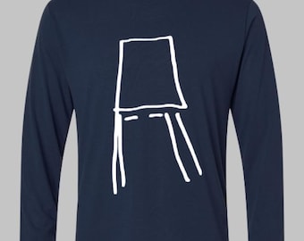 Navy long Sleeve Buckethead Hand Drawn