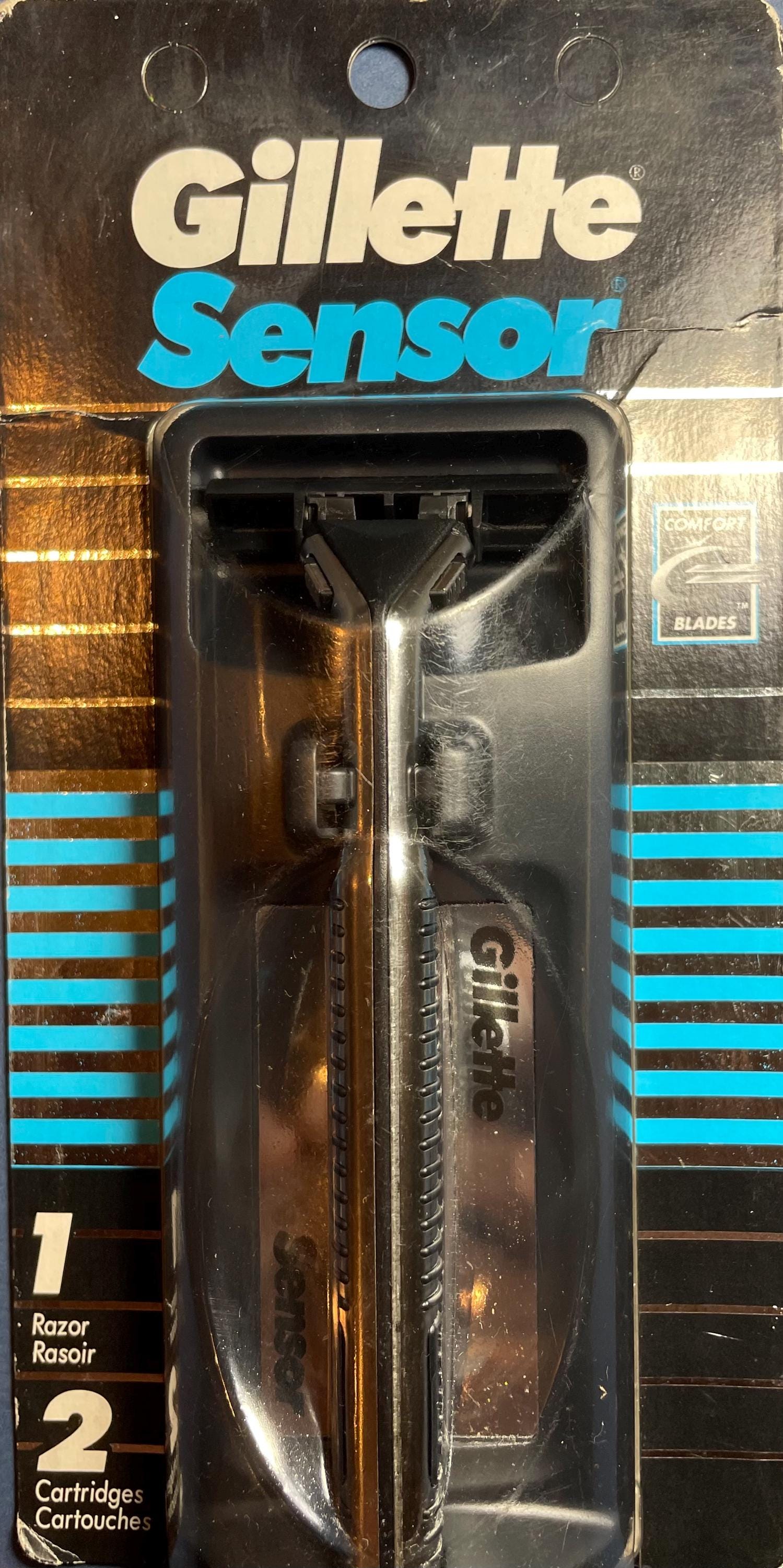Gillette Sensor グルーミングツールセット Gillette Sensor Razor Men W/ 2 Cartridges - Etsy