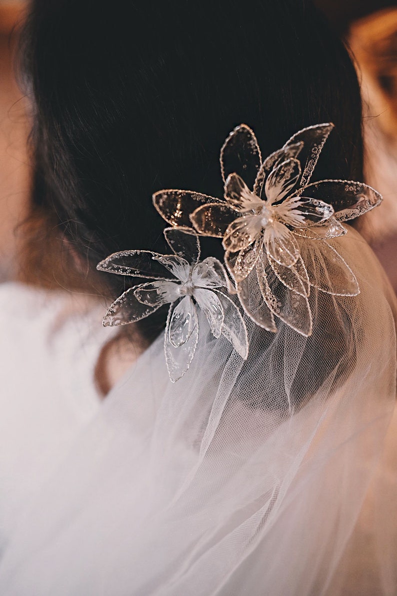 bridal hairpin, Pearl Hairpin, Rose Gold Hairpin, Bridal Hairpiece, Floral Hair Comb, Floral Bridal Comb, Floral Hairpiece, Bridal Hairpiece, crystal hair comb, Rose