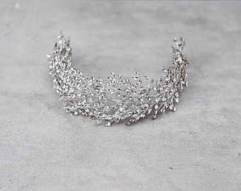 Shining Crystal Headpiece.Swarovski Crown.Bridal headpiece design.Wedding headpiece.Bridal Krone.Hair Jewellery.Crystal Edelstein Kopfschmuck