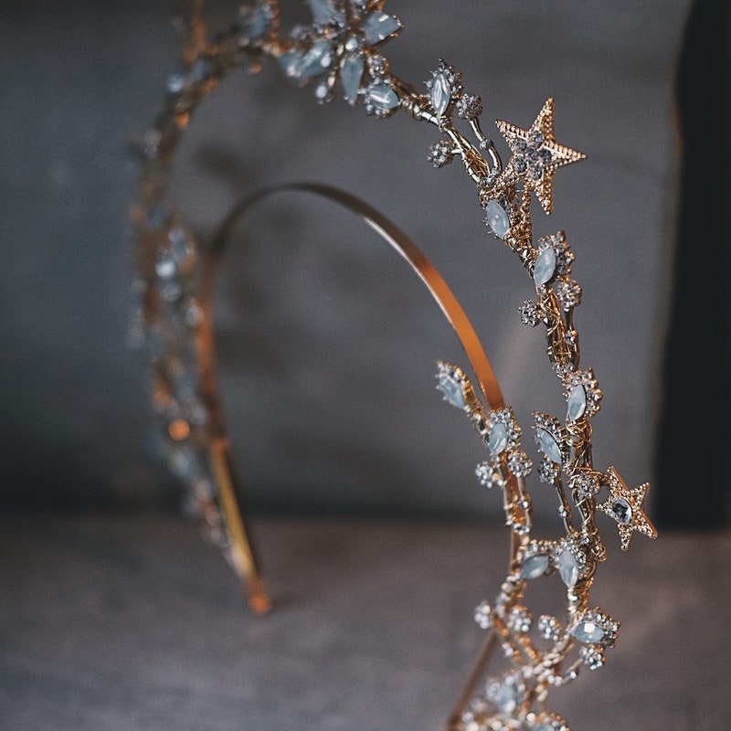 rhinestone halo headpiece