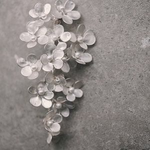 Acrylic Flower Drop Stud Earrings Bohemian Resin Crystal Beaded Floral...