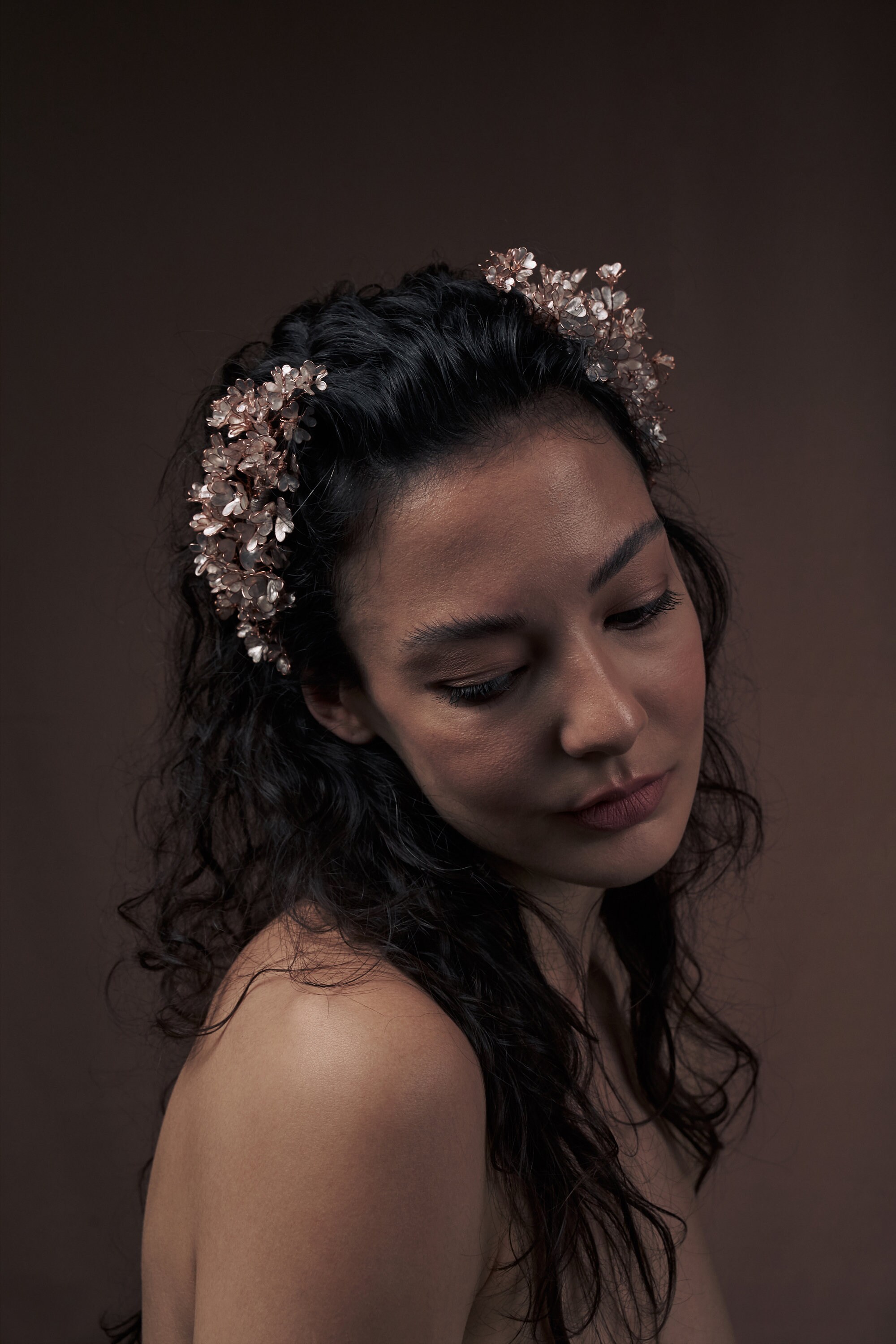 Rose White Flower Crown Rose Bridal Crownrose Flower Crown Etsy