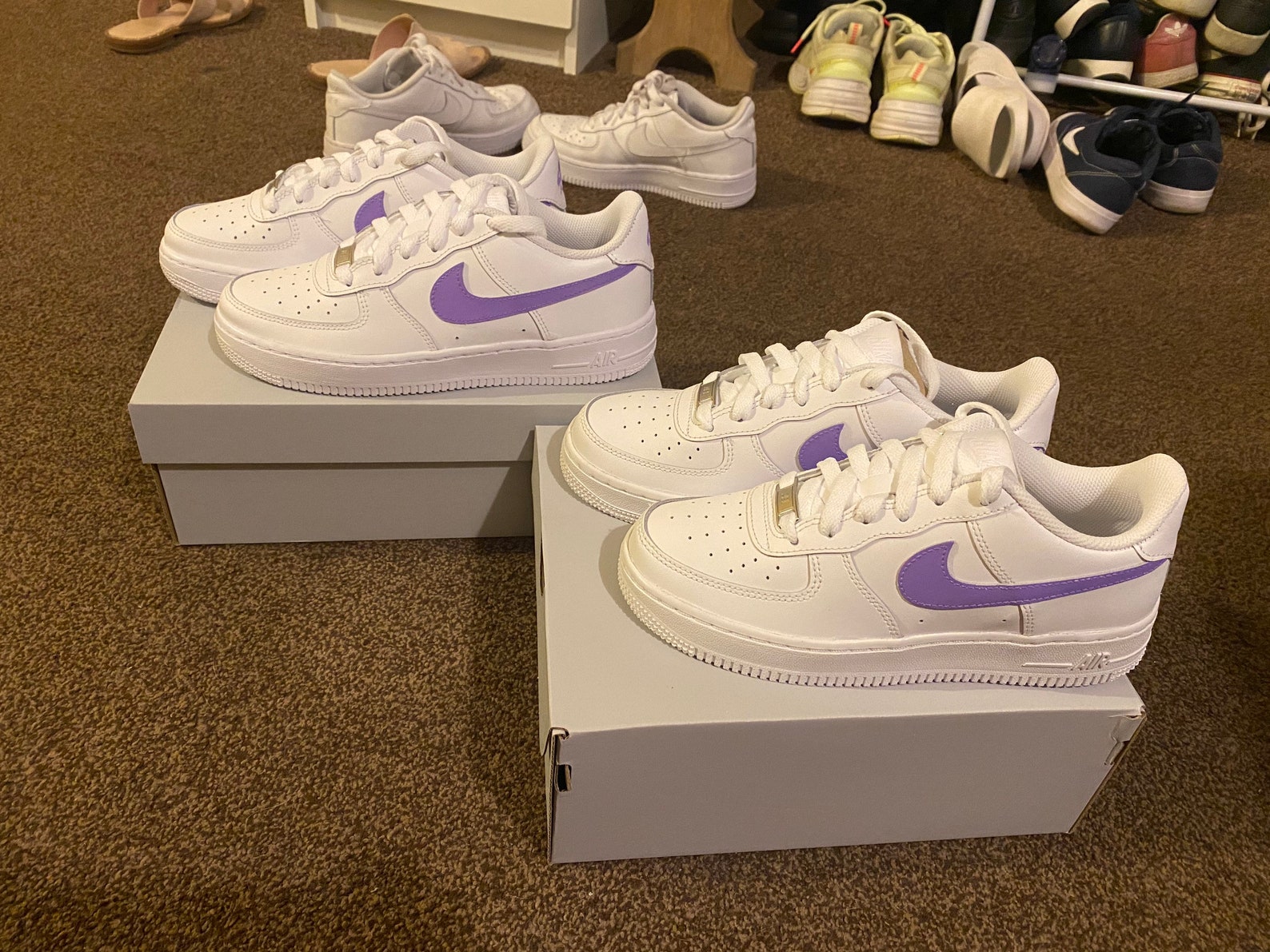 lilac nike air force