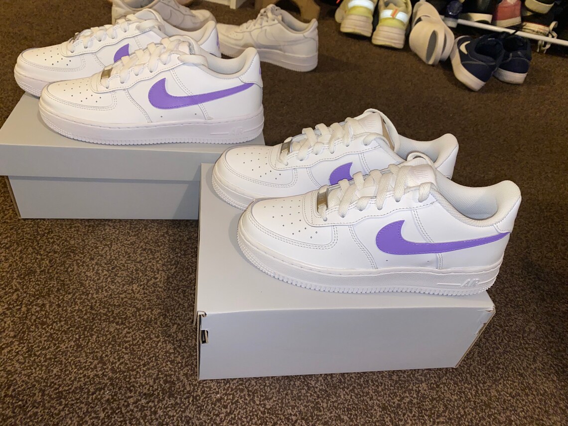 nike air force 1 purple tick