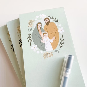 Holy Family Notepad, Holy Family Stationery, Catholic Notepad, Catholic Gift, Catholic Stationery, Catholic Home, Catholic Paper Goods