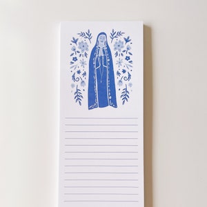 Marian Notepad, Marian Stationery, Catholic Notepad, Catholic Gift, Catholic Stationery, Catholic Home, Catholic Paper Goods, Mary Gift