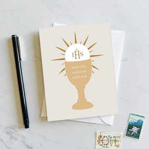 Erstkommunion Karte, katholisches Erstkommunion Geschenk, Ordination Karte, Erstkommunion Karten, Priester Karte, Sakrament Karte, katholische Karte