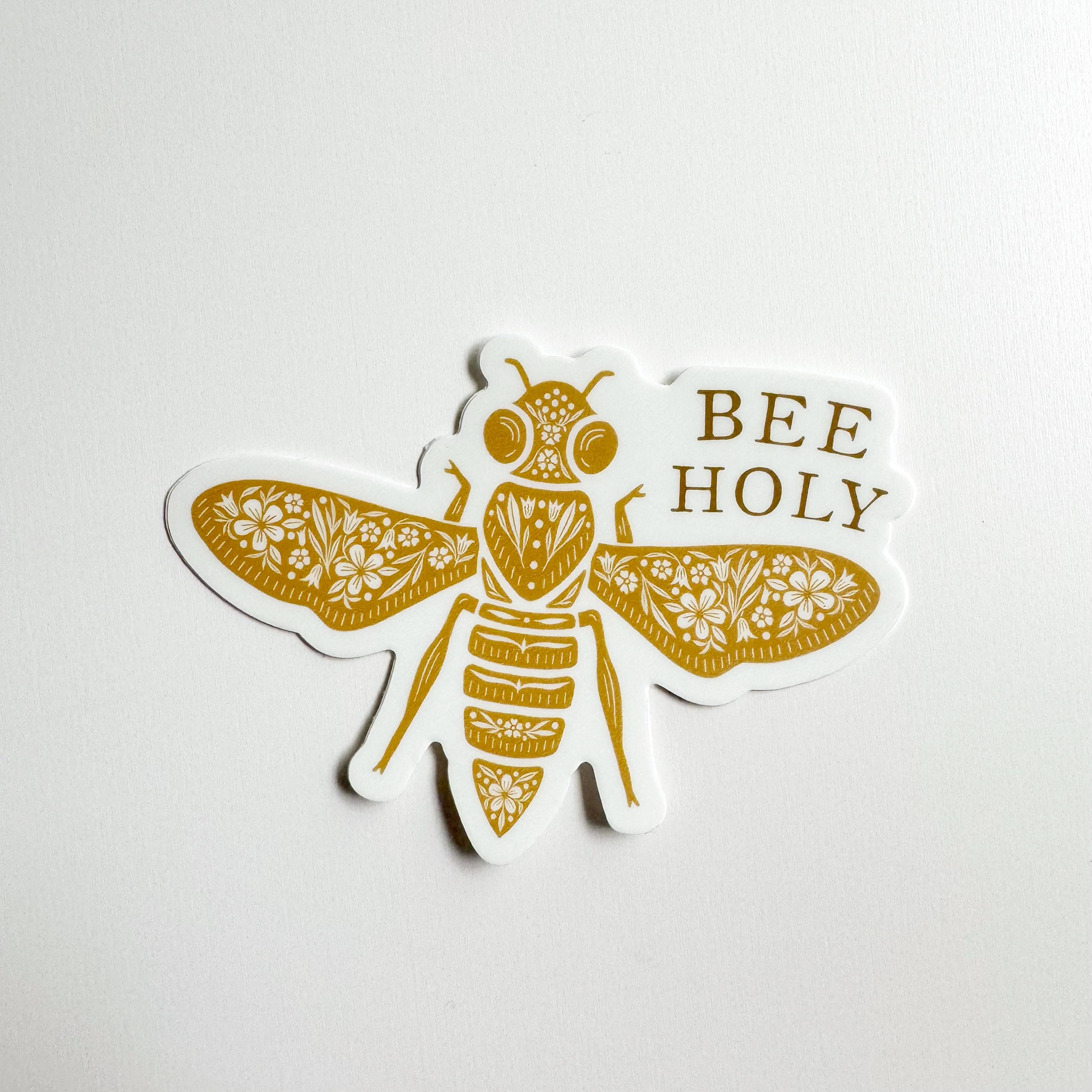Bee Holy Sticker, Bee Decal, Bee Sticker, Christian Bee Sticker ...
