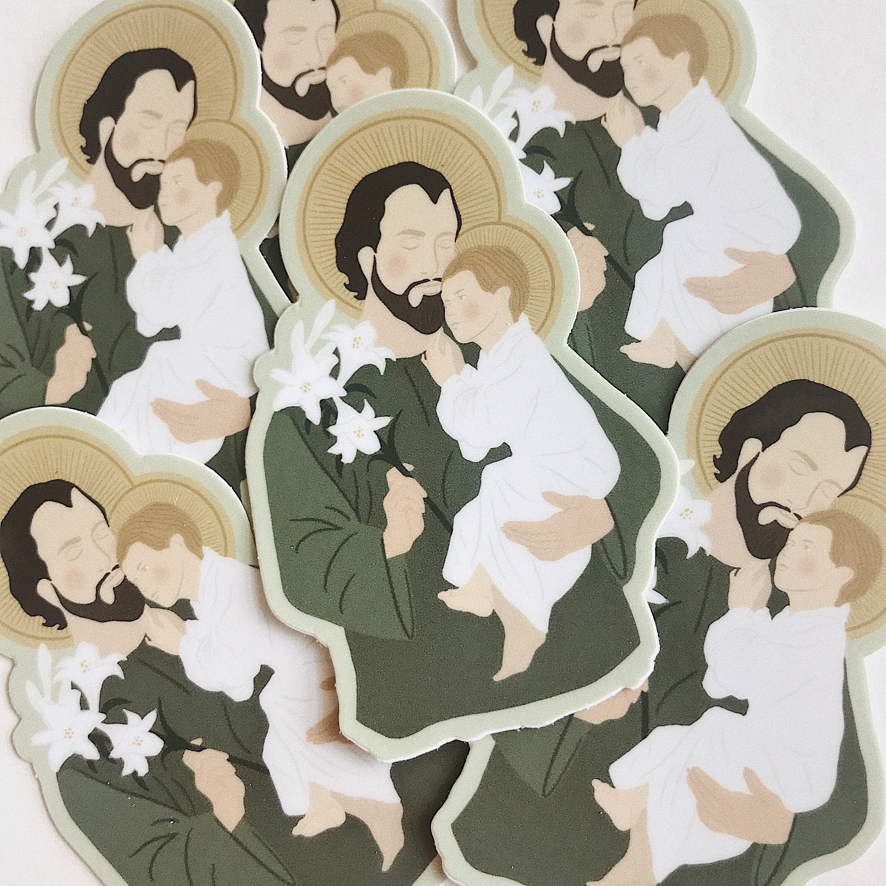 St. Joseph Sticker Saint Joseph Decal Saint Sticker - Etsy