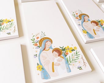 Marian Notepad, Marian Stationery, Catholic Notepad, Catholic Gift, Catholic Stationery, Catholic Home, Catholic Paper Goods, Mary Gift