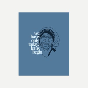Mother Teresa Quote Digital Download, 8x10 and 5x7, St. Teresa of Calcutta, Mother Teresa Print, Catholic Home, Saint Quote Art