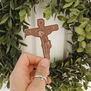 Crucifix Sticker, Jesus On Cross Sticker, Christian Sticker, Catholic Sticker, Catholic Decal, Jesus Sticker, Christ Sticker, Catholic Gift