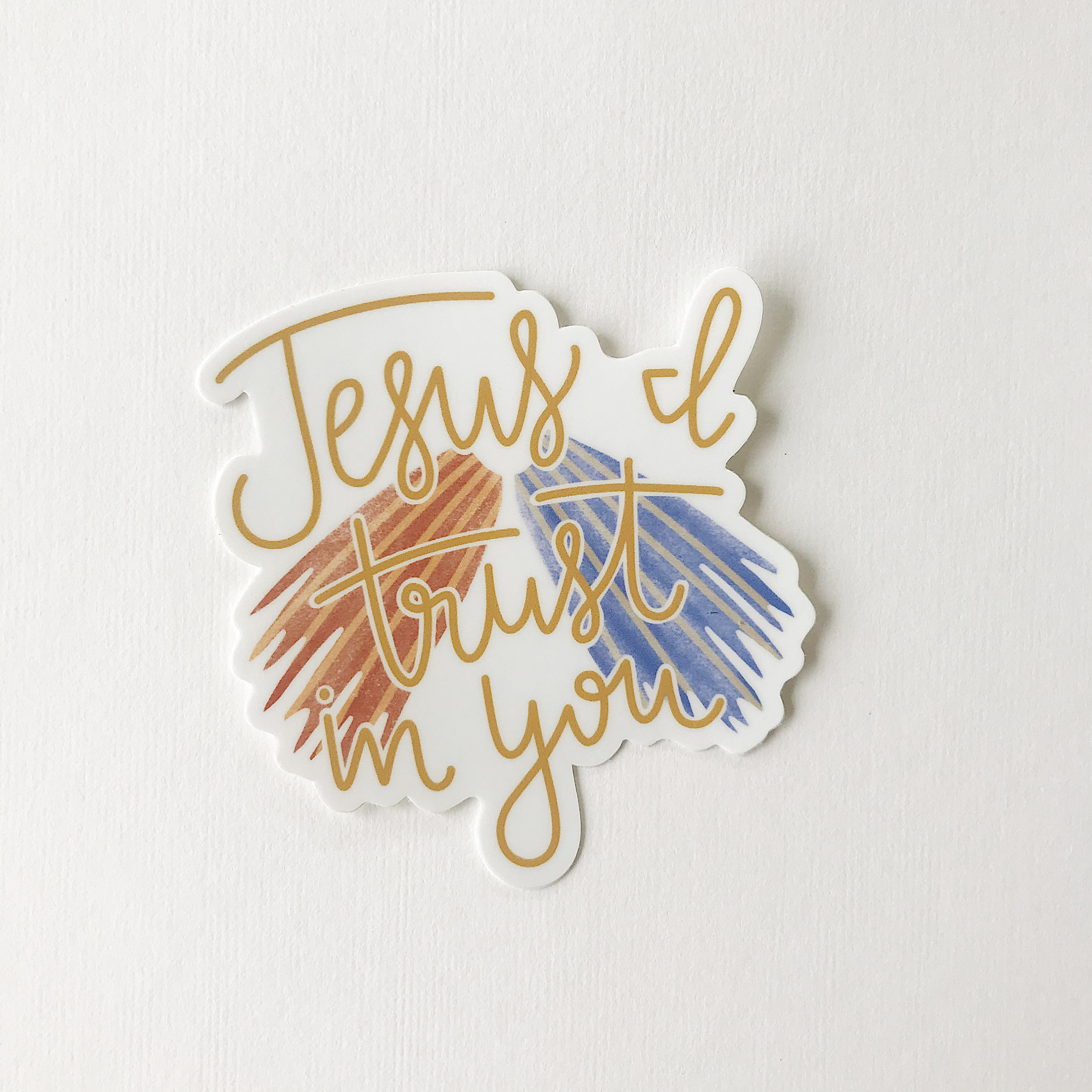 Jesus I Trust In You Sticker, Divine Mercy Sticker, Jesus Sticker, Catholic Vinyl Sticker, Car Bumper Sticker, Tumbler Decal, Laptop Decal image 5