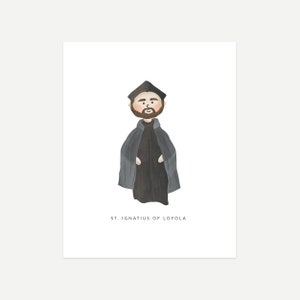 St. Ignatius Print Digital Download, 8x10 and 5x7, Catholic Kids, Catholic Baptism Gift, St. Ignatius of Loyola, Catholic Gift, Jesuit Gift