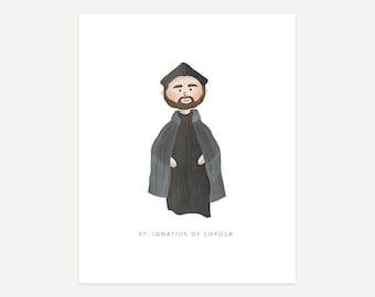 San Ignacio Imprimir Descarga Digital, 8x10 y 5x7, Niños Católicos, Regalo de Bautismo Católico, San Ignacio de Loyola, Regalo Católico, Regalo Jesuita