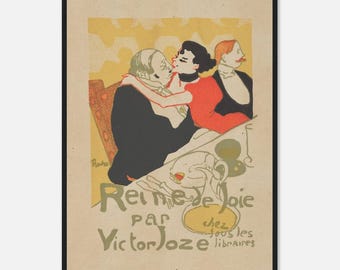 Queen of Joy Framed Art Print – Henri de Toulouse-Lautrec, French Décor