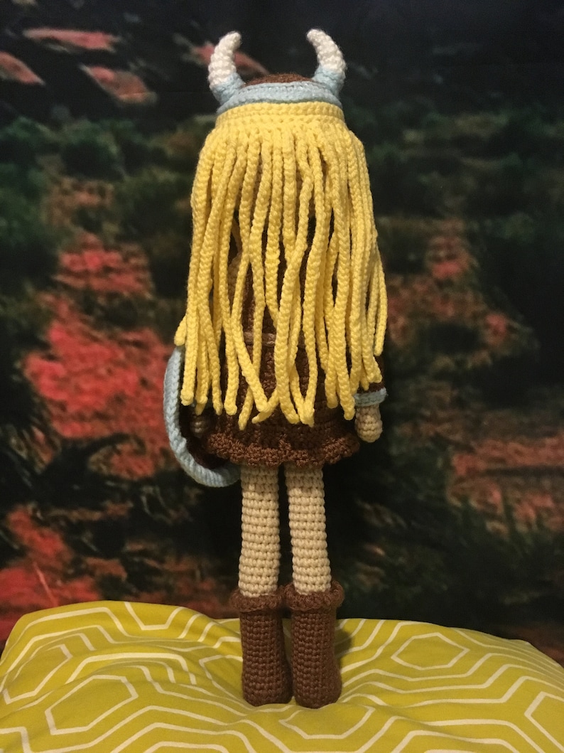 CC Swedish Viking Warrior Princess Amigurumi Doll Pattern by Etsy