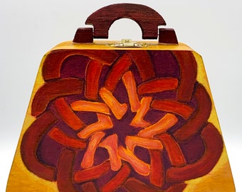 Handpainted Purse Trinket Box