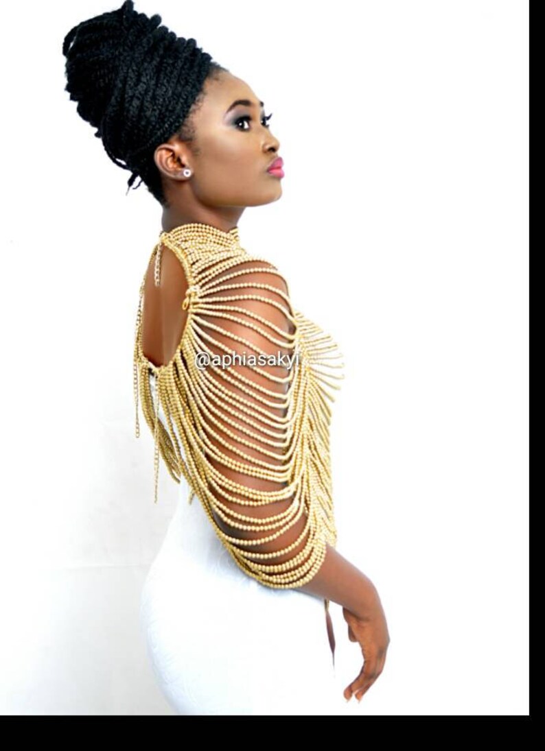 Gold Body Jewelry Gold Beads Jewelry Gift Perfect Gift Etsy UK