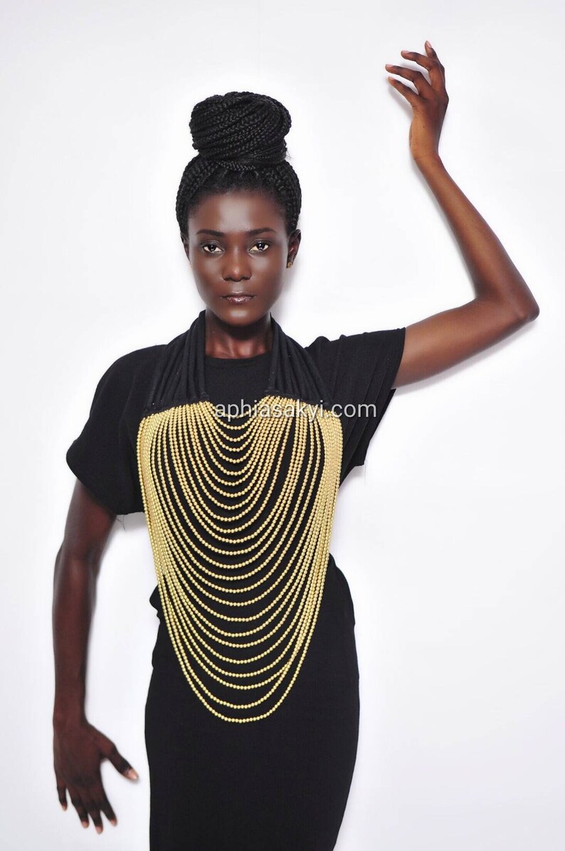 Beaded Necklace Body Jewelry African Accessories Etsy