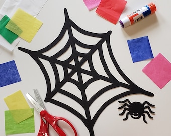 DIY Party Decor Spider Webs Paper Crafts For Kids Halloween Decorations  Contact Paper