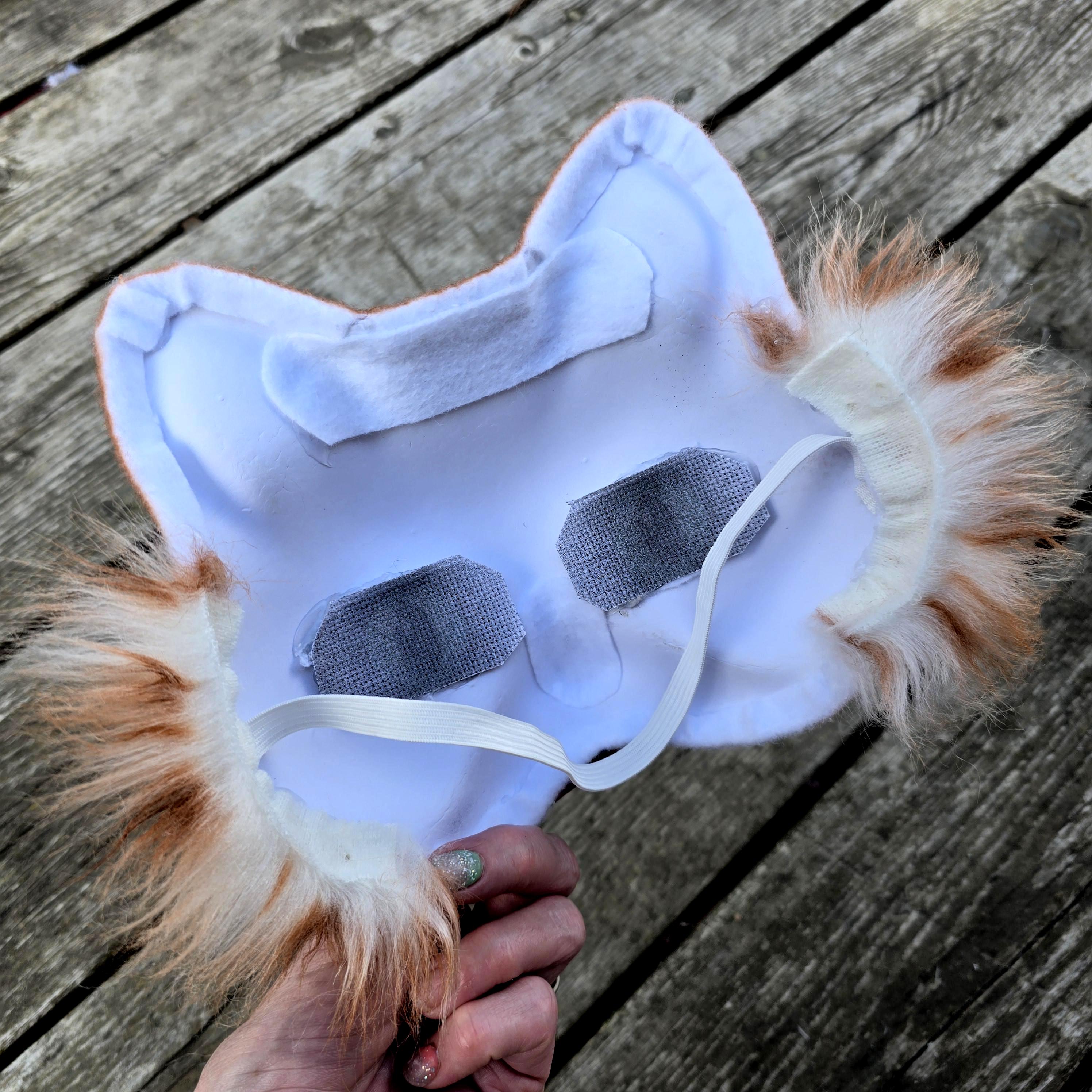 Orange Tabby Cat Mask for Kids, Therian Mask, Custom Eye Color, Animal ...