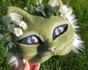 MAELSTROM 10Pcs Fox Masks Therian Mask With Strap Blank Fox