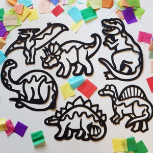 Classroom Dinosaur Crafts For Kids Dinosaur Suncatcher Kit Dino Paper Crafts