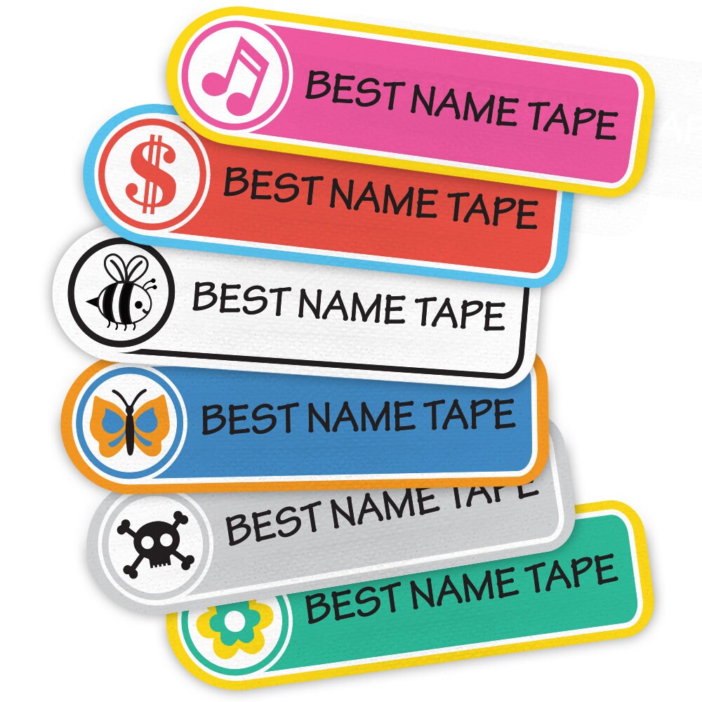 Name Tags Labels 150 Stickers，5 Colors Personalized Stickers,Clothing Labels  for Nursing Home 