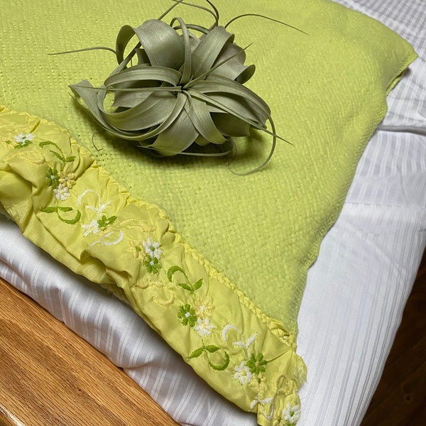 Lime Green Blanket Etsy