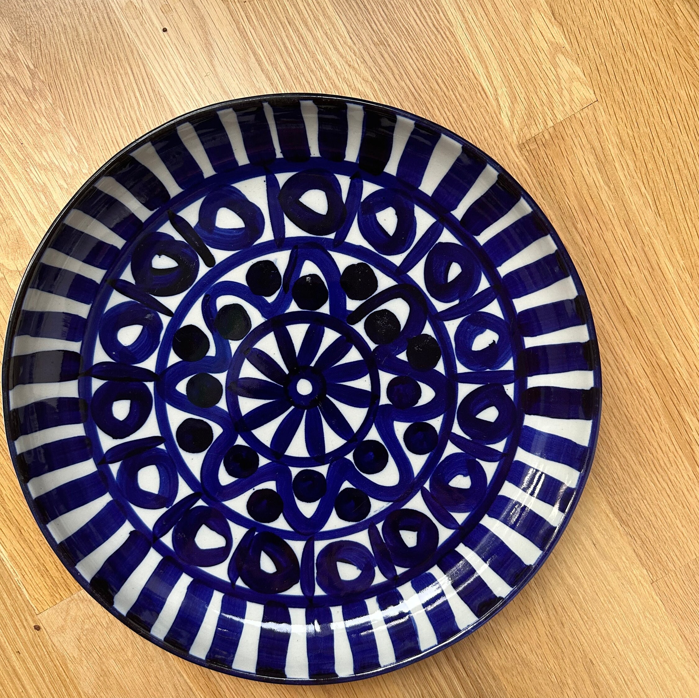 Dansk Arabesque Large Blue and White Serving Dish - Etsy