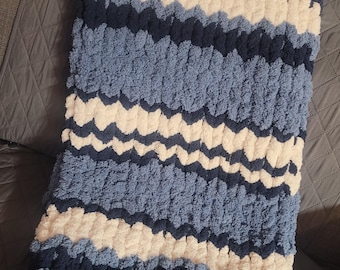 Chunky knit baby blanket
