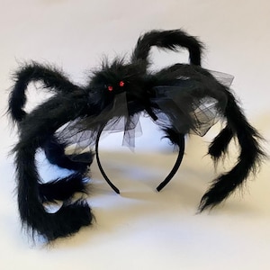 Large spider headband/Halloween headband/spider fascinator/Halloween headpiece/spooky headband