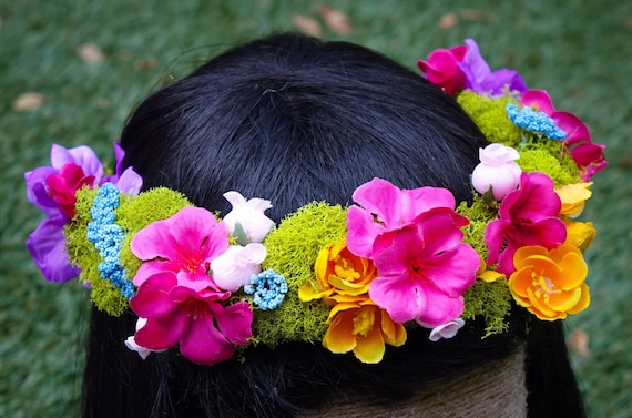 Moana/tocado Tefiti/corona de flores/diadema - Etsy México