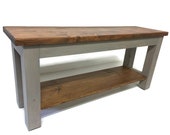 Hallway Mud Room Foyer Plus Size Bench 60 Inch With Stained Shoe Shelf In Your Choice Of Color