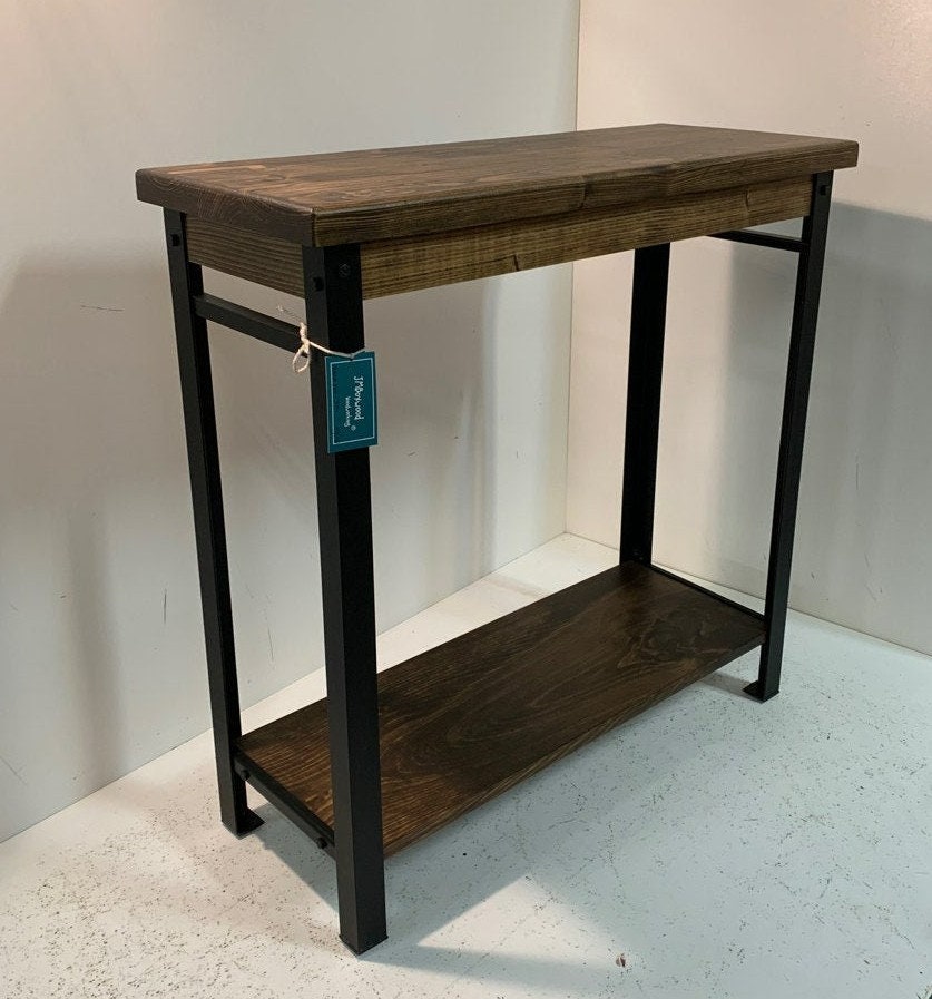 32 Inch Console Table With Steel Legs in Your Choice of Color Etsy