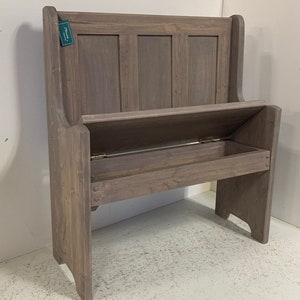 36 Inch Pew Bench With Storage Compartment in Your Choice of Color