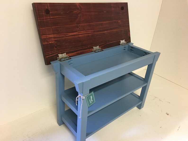 Hallway Entryway Foyer Storage Bench 24 Inch With Two Shoe Etsy