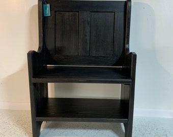 32 Inch Pew with Lower Shelf  In You Choice of Colors