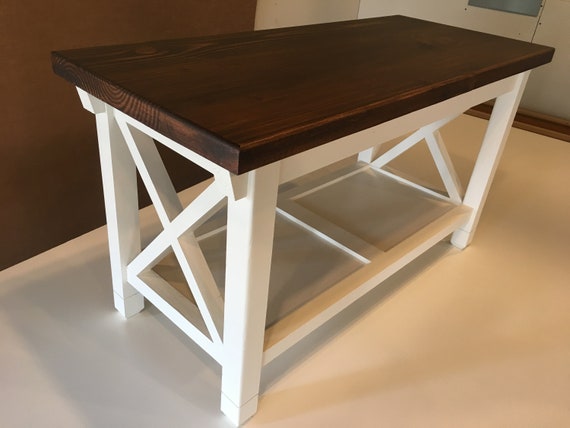 Hallway Mud Room Foyer Bench 32 Inch Increased Width X Style Etsy