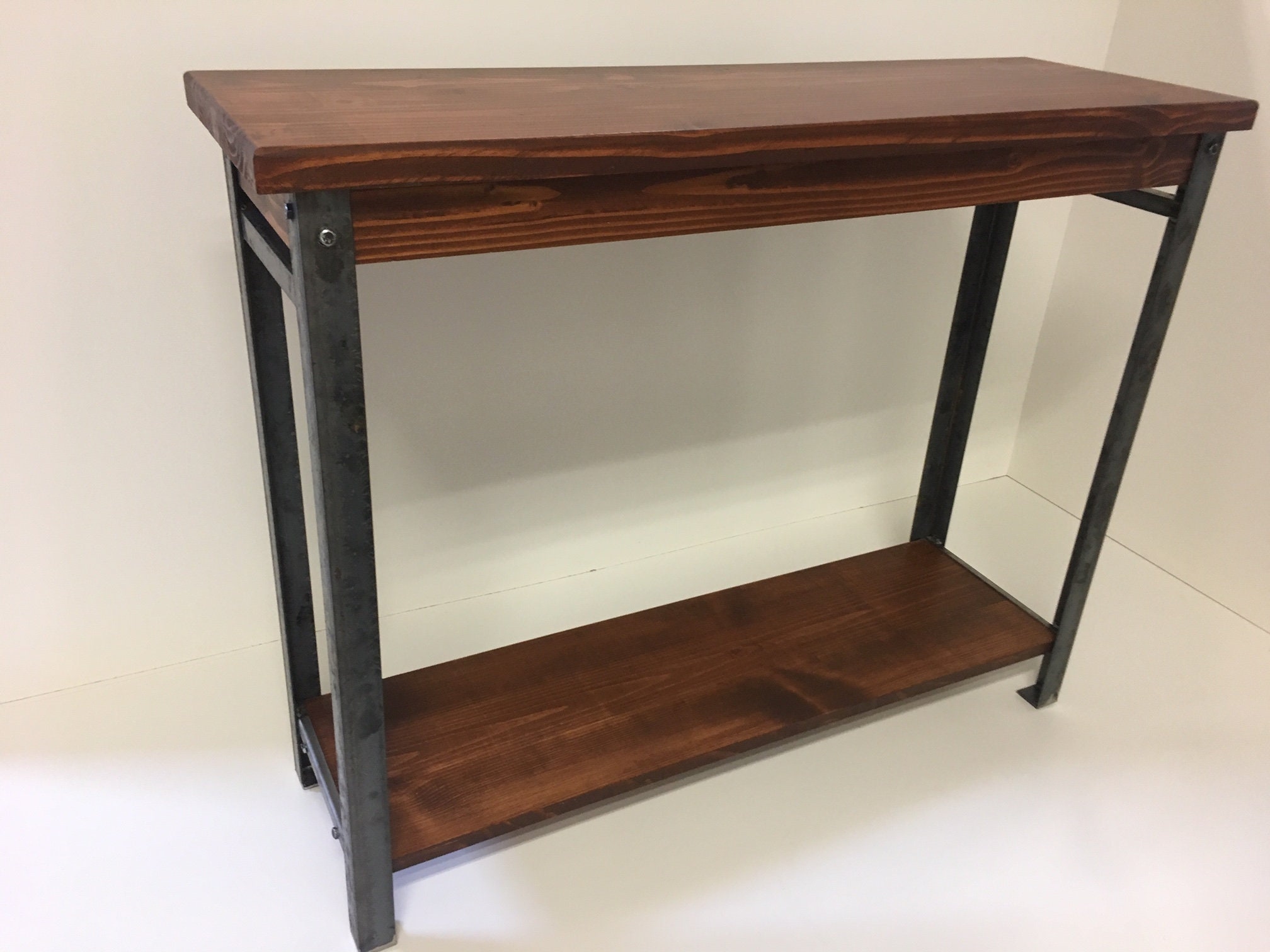 30 Inch Console Table With Steel Legs In Your Choice Of Color Etsy