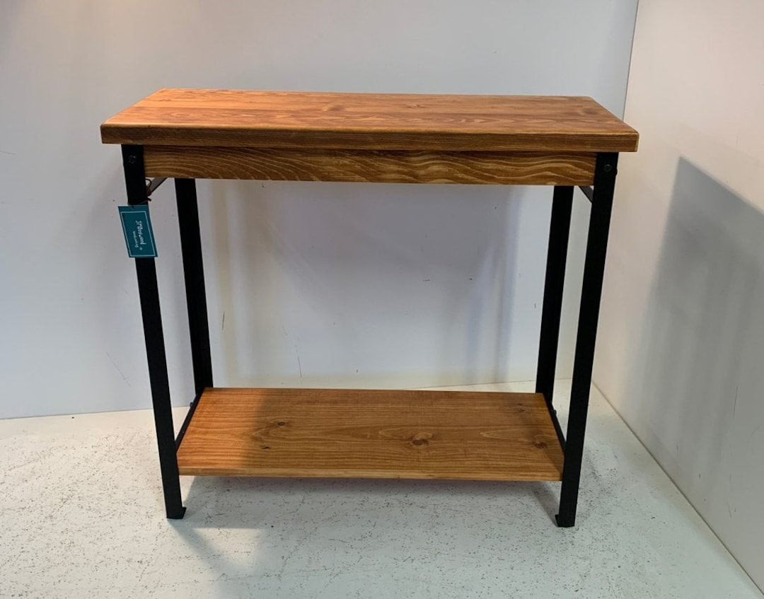 30 Inch Console Table With Steel Legs in Your Choice of Color Etsy