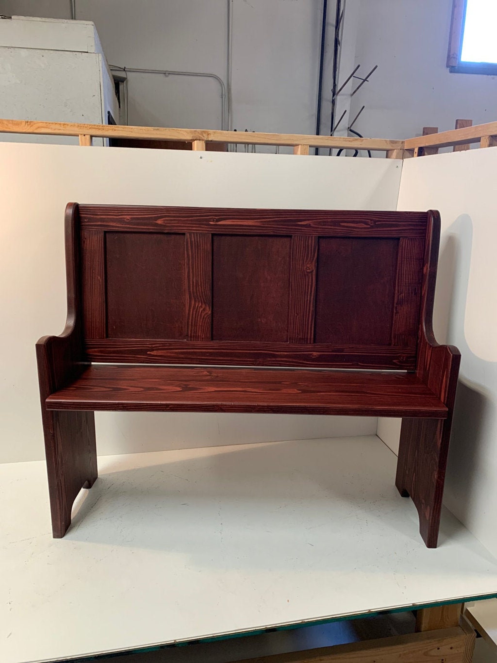 Hallway Foyer Entryway 48 Inch Pew Bench in Your Choice of Etsy