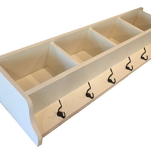 36 Inch Coat Rack Cubbie Unit in Your Choice of Colors | Etsy