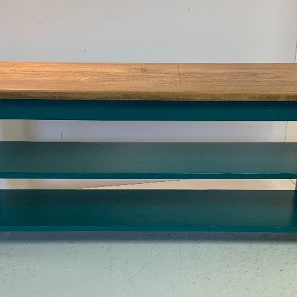 46" Modern Style 2 Shelf Storage Bench In Your Choice of Colors