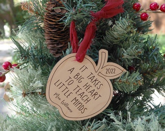 Teacher Ornament | Quote Teacher Gift, Teacher Christmas Gift, Special Teacher Gift, Laser Engraved Ornament, Personalized