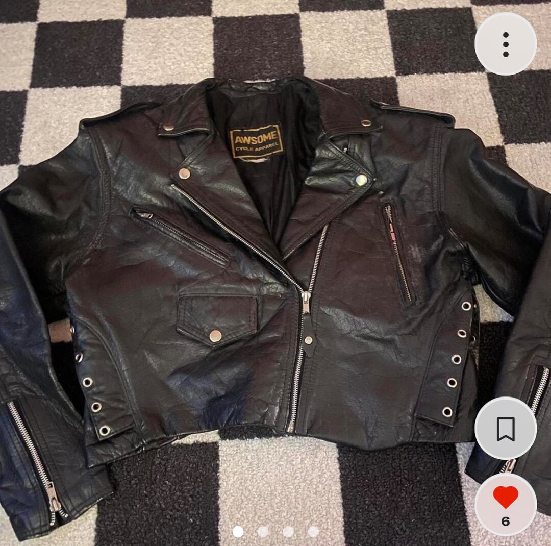 Vintage 80s Leather Jacket - Etsy
