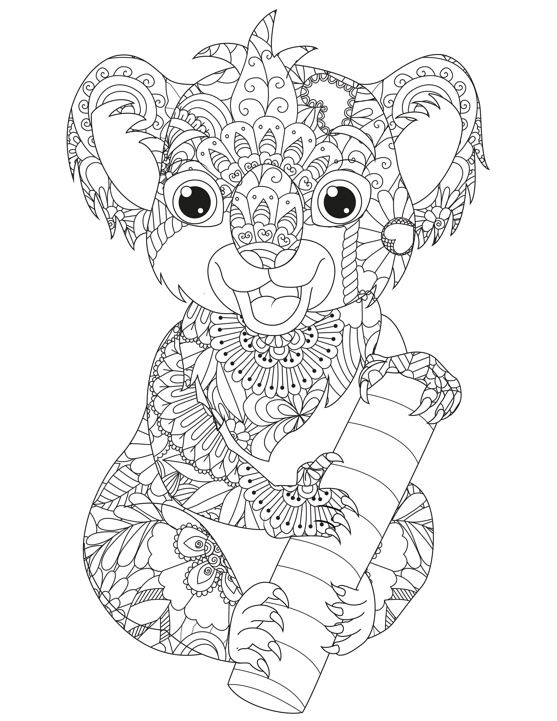 Animal Mandala Coloring Book Printable Coloring Pages | Etsy