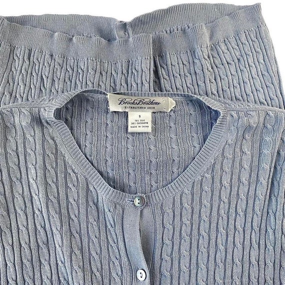 Vintage Brooks Brothers Silk Cashmere Blend Cardi… - image 4